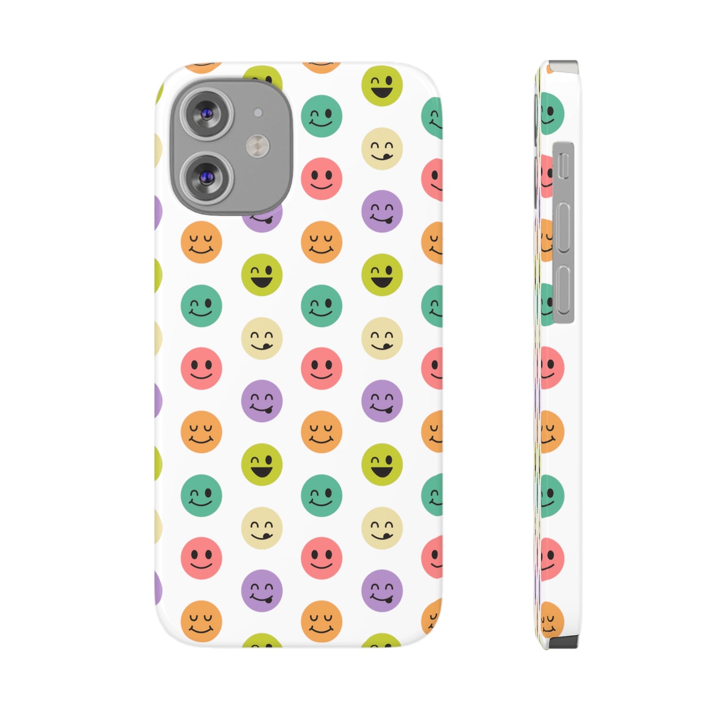 SMILEY FACE PATTERN | Slim iPhone Case - Trovvve