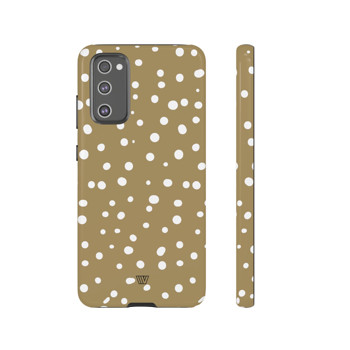 DARK BEIGE DOTS | Tough Phone Case - Trovvve