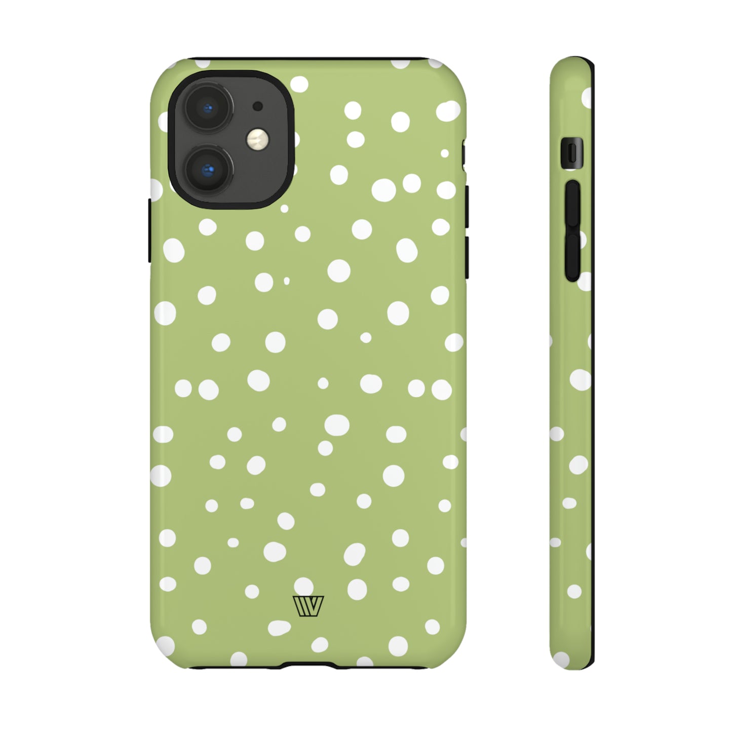 PALE OLIVE DOTS | Tough Phone Case - Trovvve