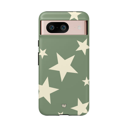 SAGE BOLD STARS | Tough Phone Case