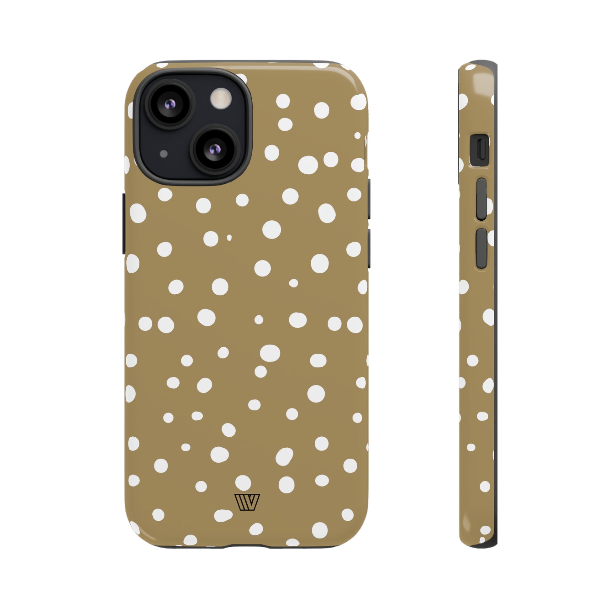 DARK BEIGE DOTS | Tough Phone Case - Trovvve