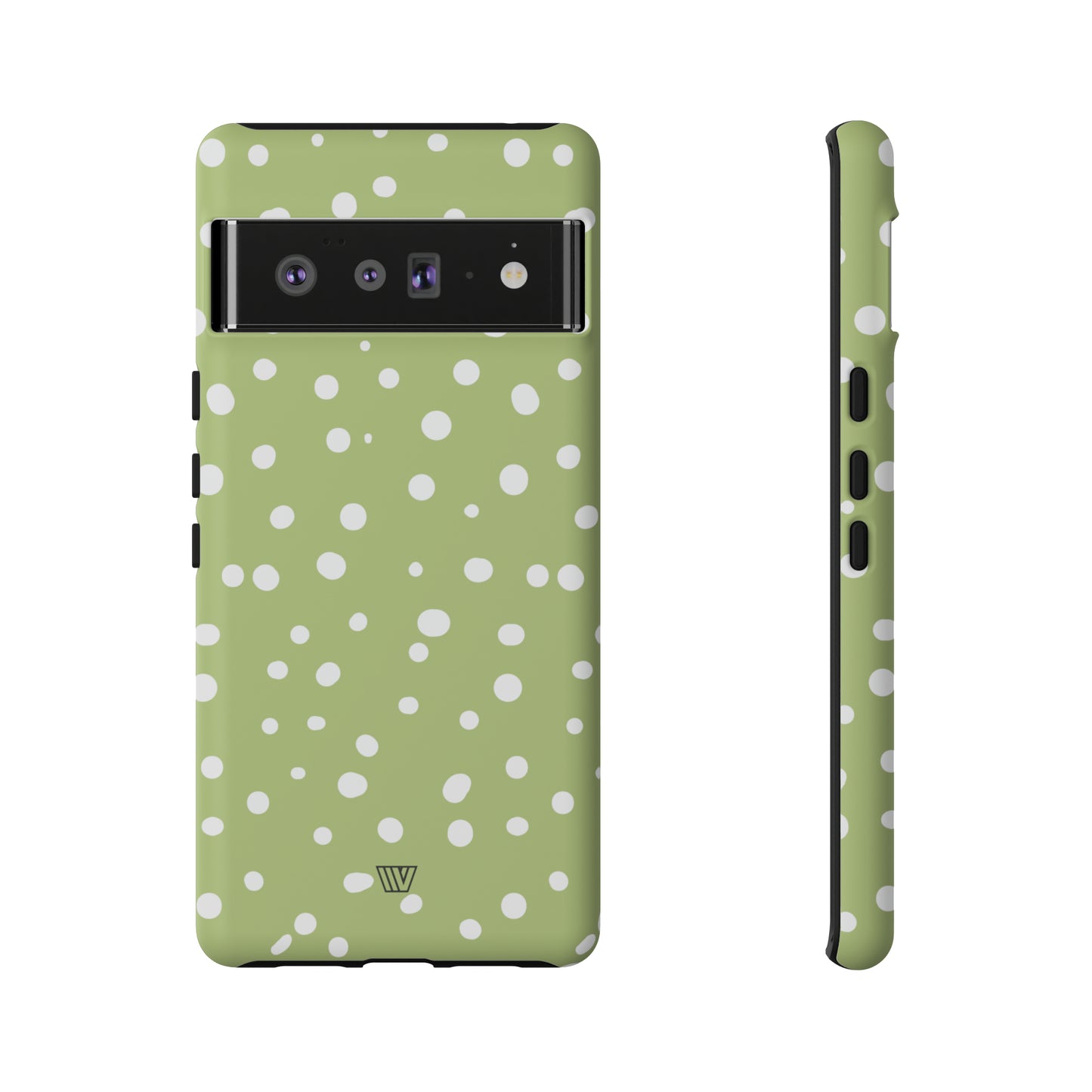 PALE OLIVE DOTS | Tough Phone Case - Trovvve