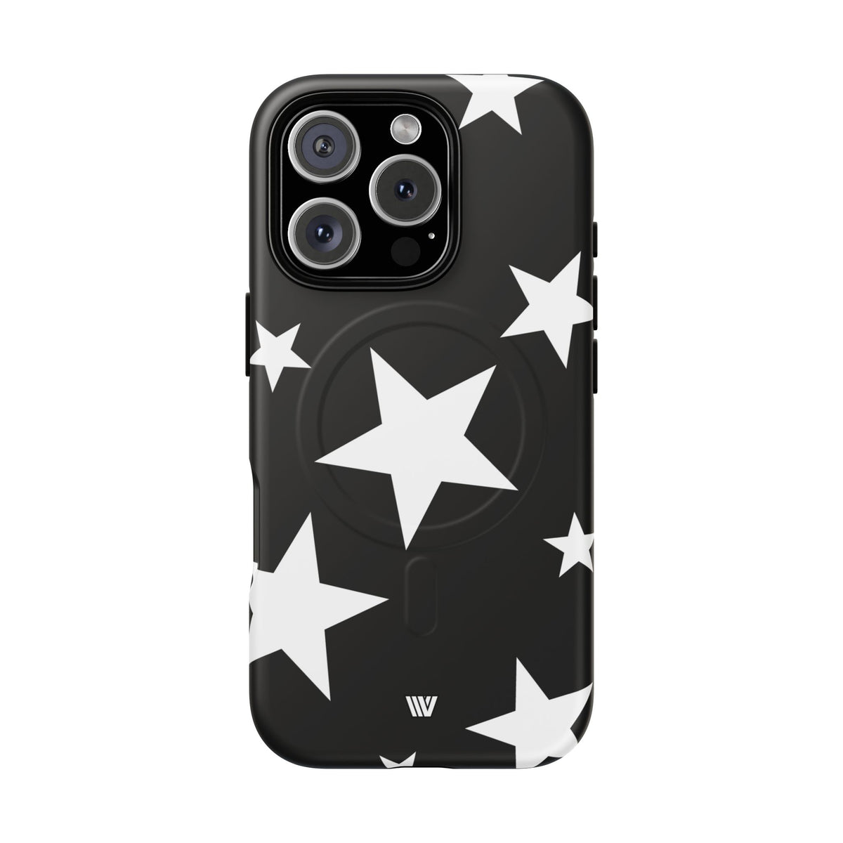 JET BLACK BOLD STARS | MagSafe Tough iPhone Case