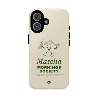 MATCHA MORNINGS | MagSafe Tough iPhone Case