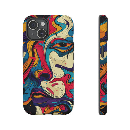 PAINT SWIRL FACE | Tough Phone Case