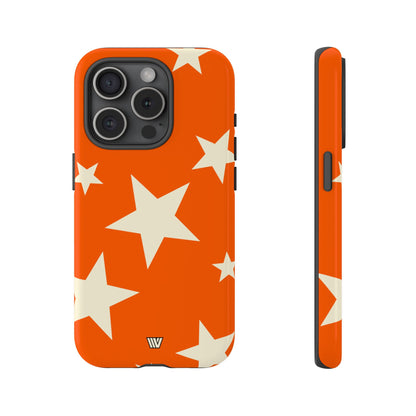 ORANGE BOLD STARS | Tough Phone Case