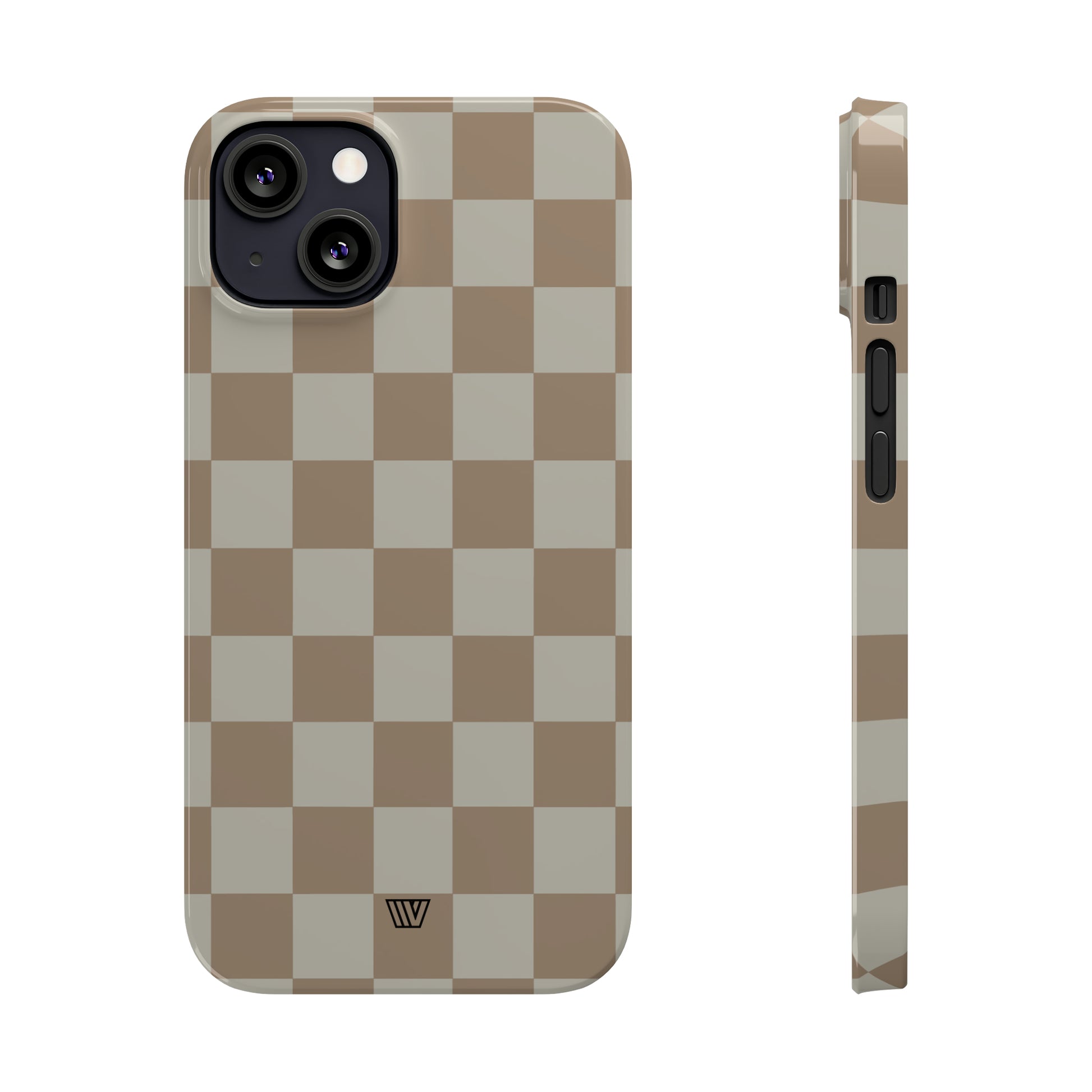 NEUTRAL CHECKERBOARD | Slim iPhone Case - Trovvve