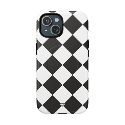 BLACK & WHITE DIAMOND | MagSafe Tough iPhone Case
