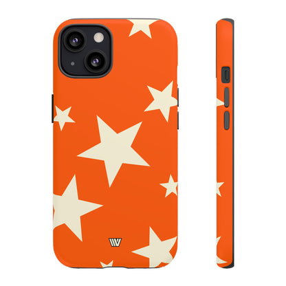 ORANGE BOLD STARS | Tough Phone Case