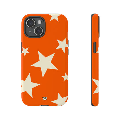 ORANGE BOLD STARS | Tough Phone Case