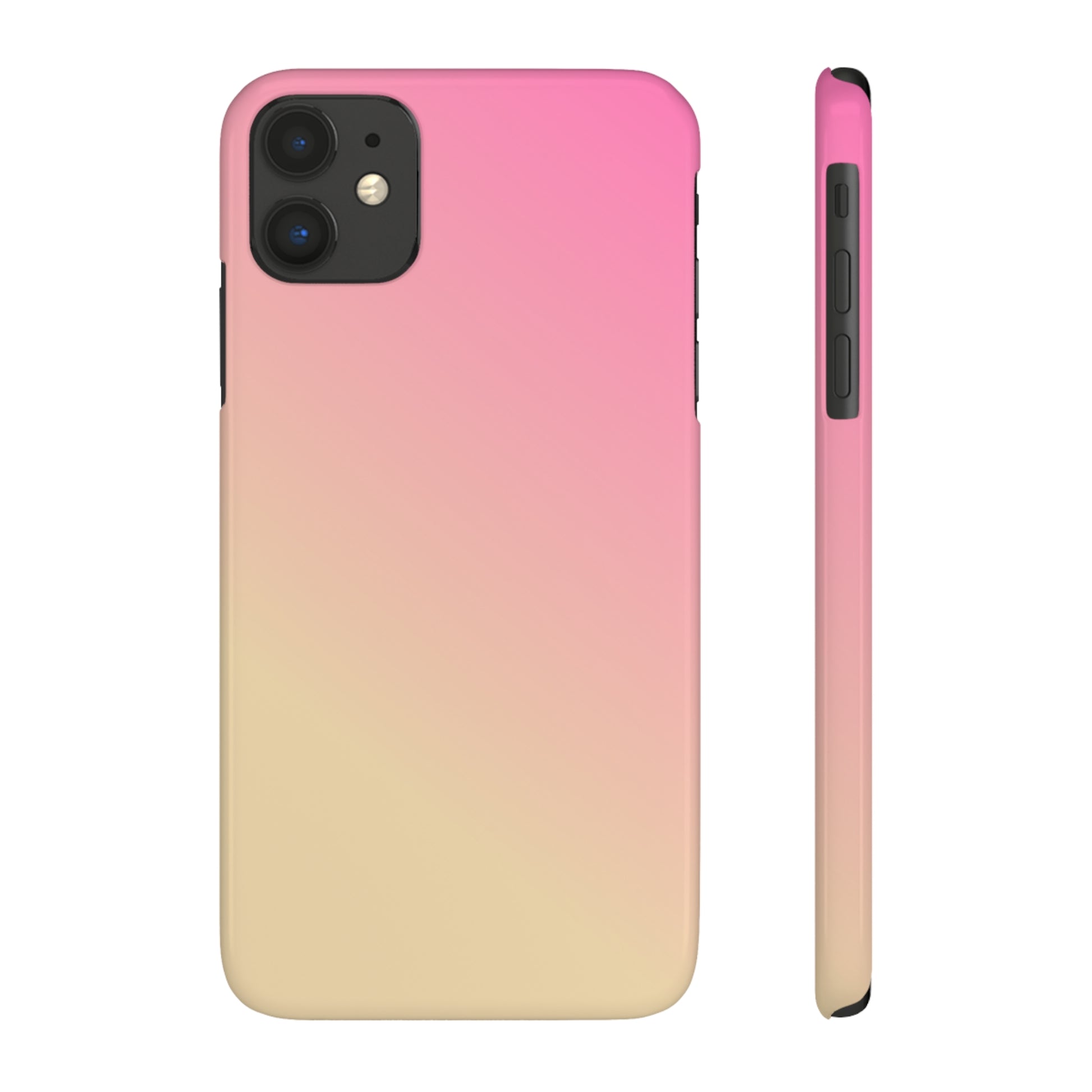 PINK YELLOW GRADIENT | Slim iPhone Case - Trovvve