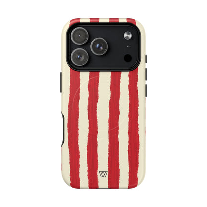 CANDY CANE STRIPE | MagSafe Tough iPhone Case