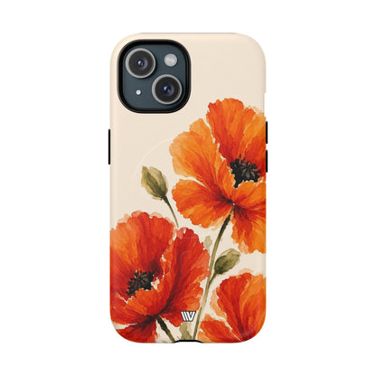 WILD POPPIES | MagSafe Tough iPhone Case