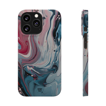 BLUE PASTEL SWIRL | Slim iPhone Case