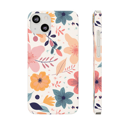 CUTE SUMMER FLOWER PATTERN | Slim iPhone Case - Trovvve