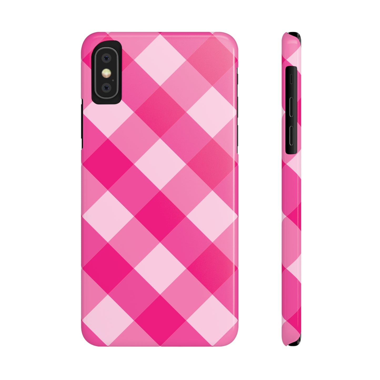 HOT PINK CLOTH Pattern  | Slim iPhone Case - Trovvve