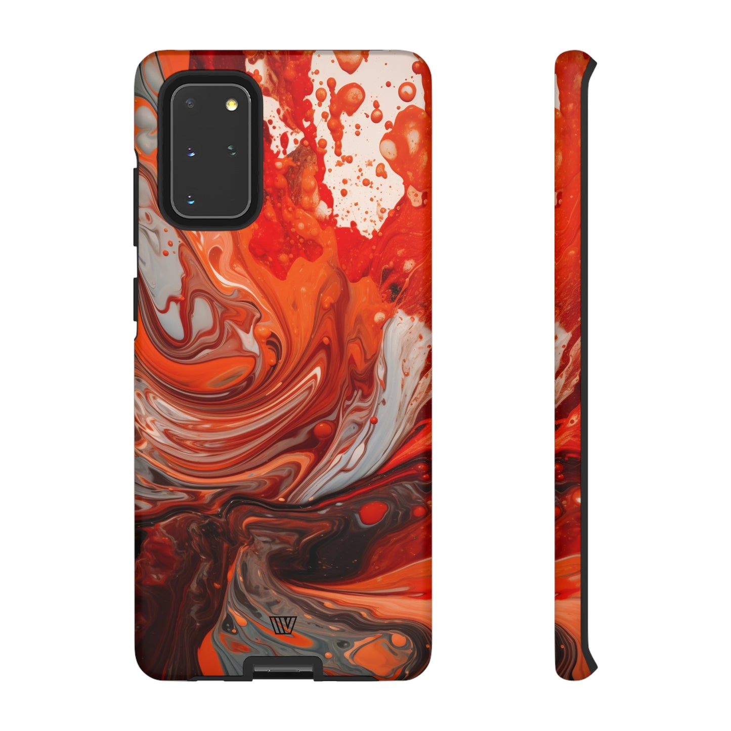 WHITE FIRE PAINT SWIRL | Tough Phone Case - Trovvve