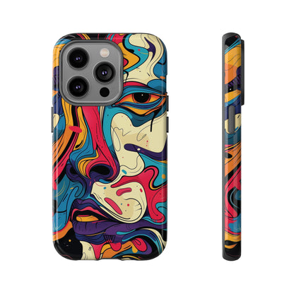 PAINT SWIRL FACE | Tough Phone Case