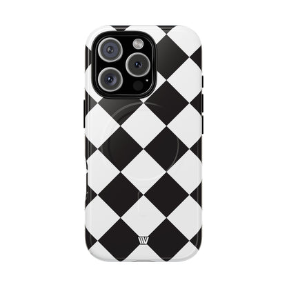 BLACK & WHITE DIAMOND | MagSafe Tough iPhone Case