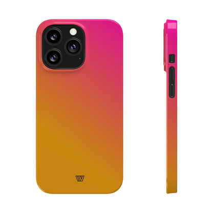 HOT PINK ORANGE | Slim iPhone Case