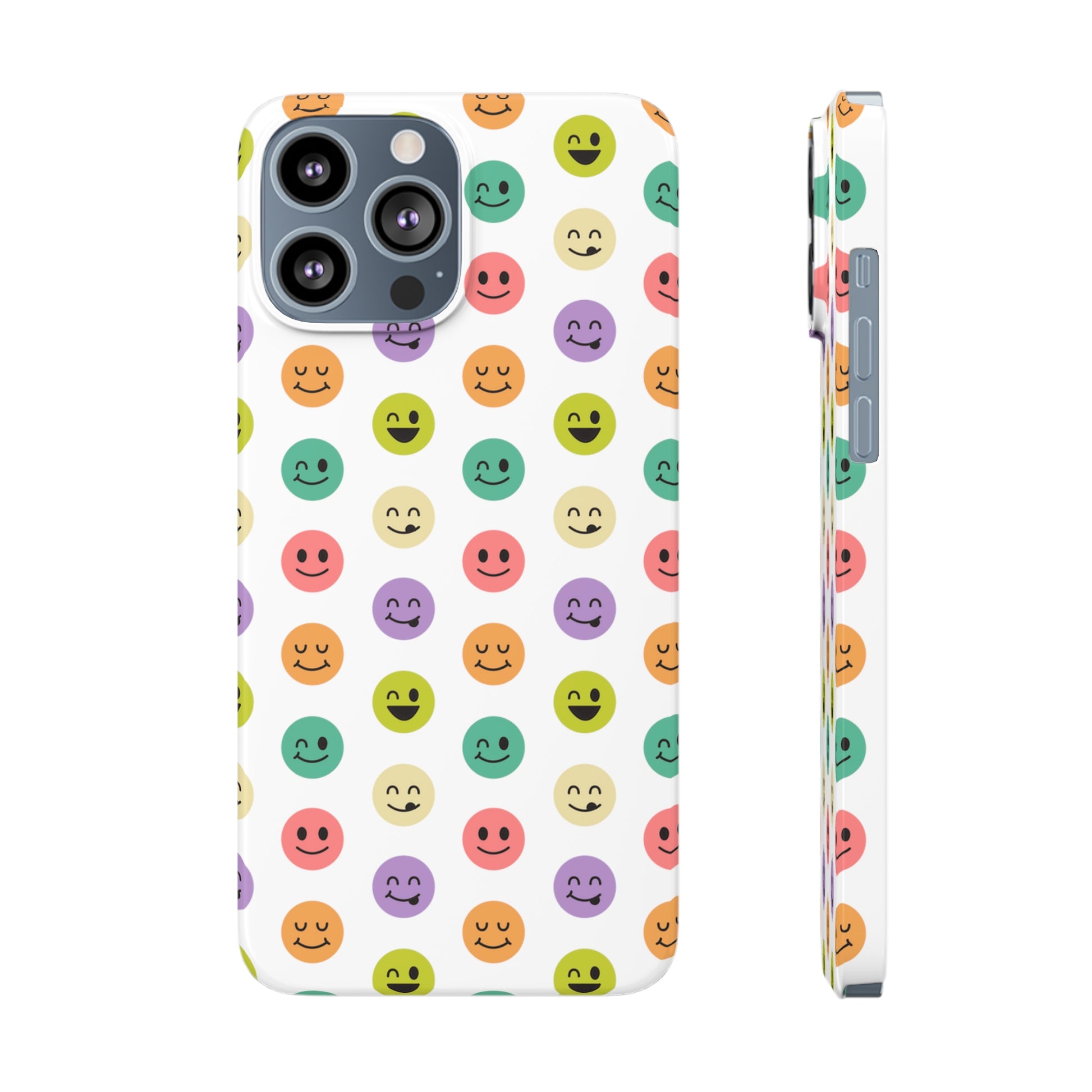 SMILEY FACE PATTERN | Slim iPhone Case - Trovvve