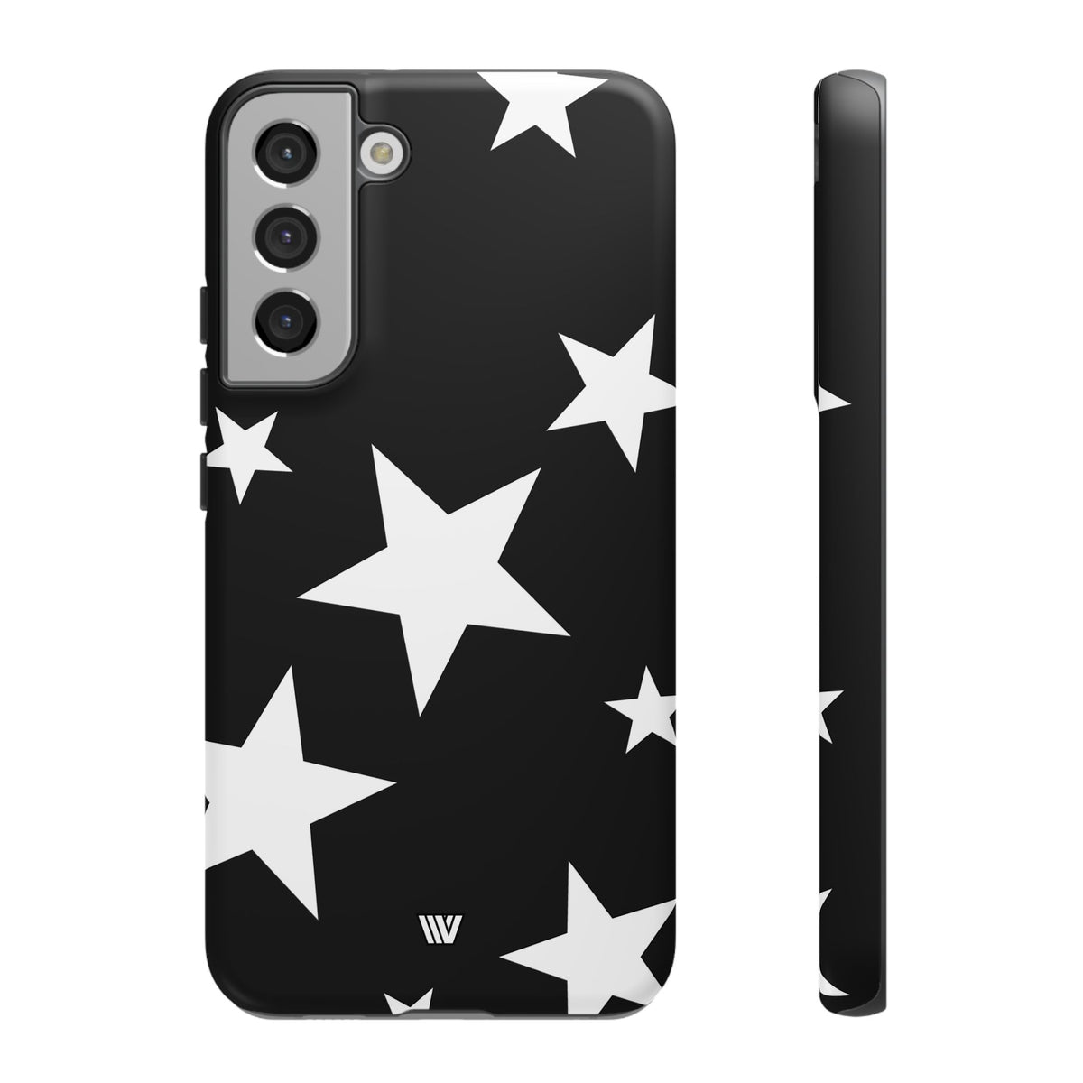 JET BLACK BOLD STARS | Tough Phone Case