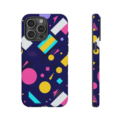 80s / 90s RETRO PATTERN DARK | Tough Phone Case