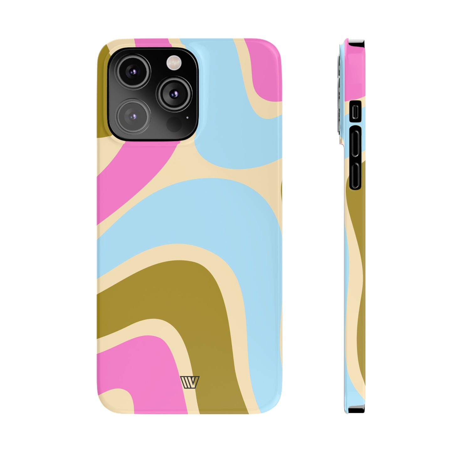 LARGE GROOVY WAVES | Slim iPhone Case - Trovvve