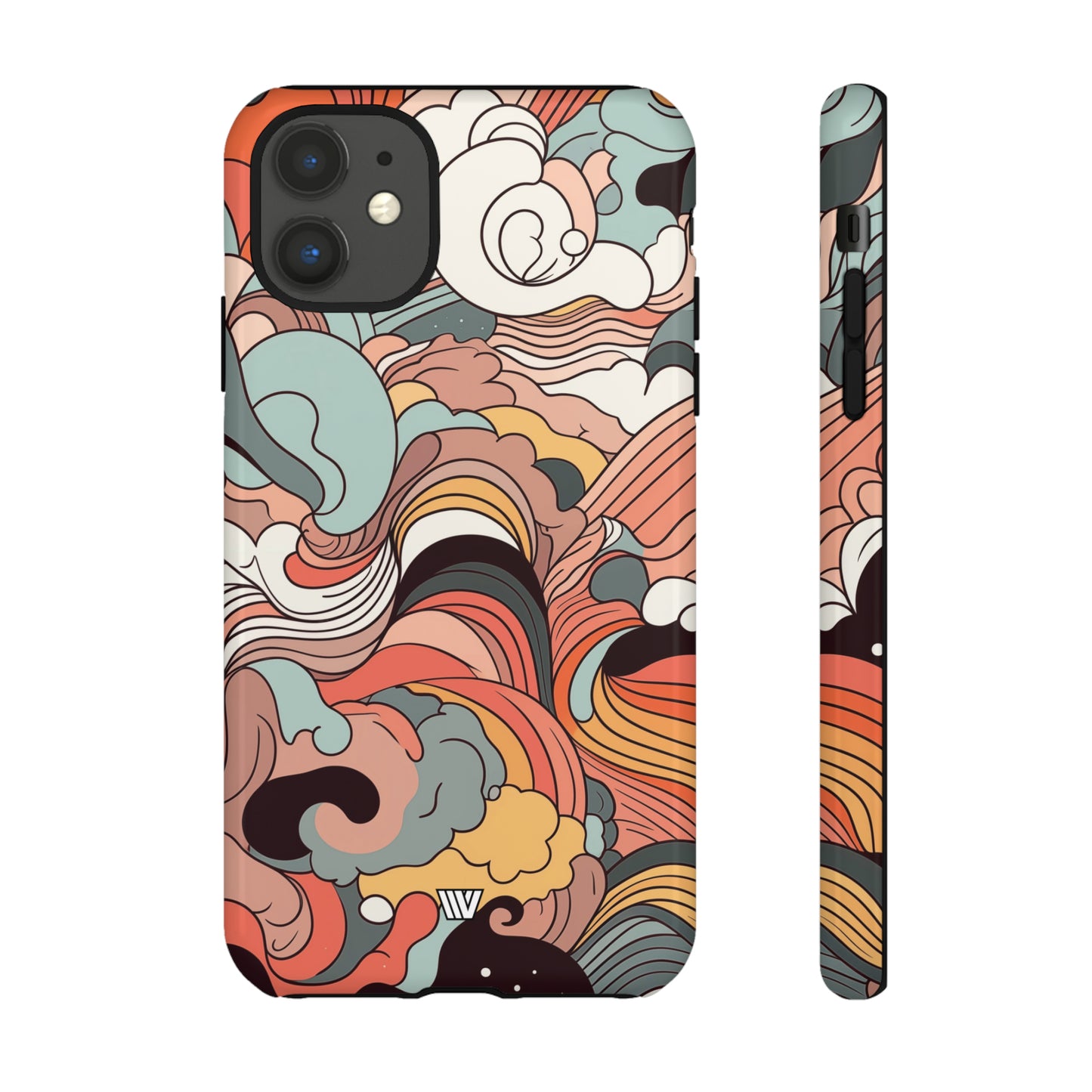 ABSTRACT DOODLE CLOUDS | Tough Phone Case - Trovvve