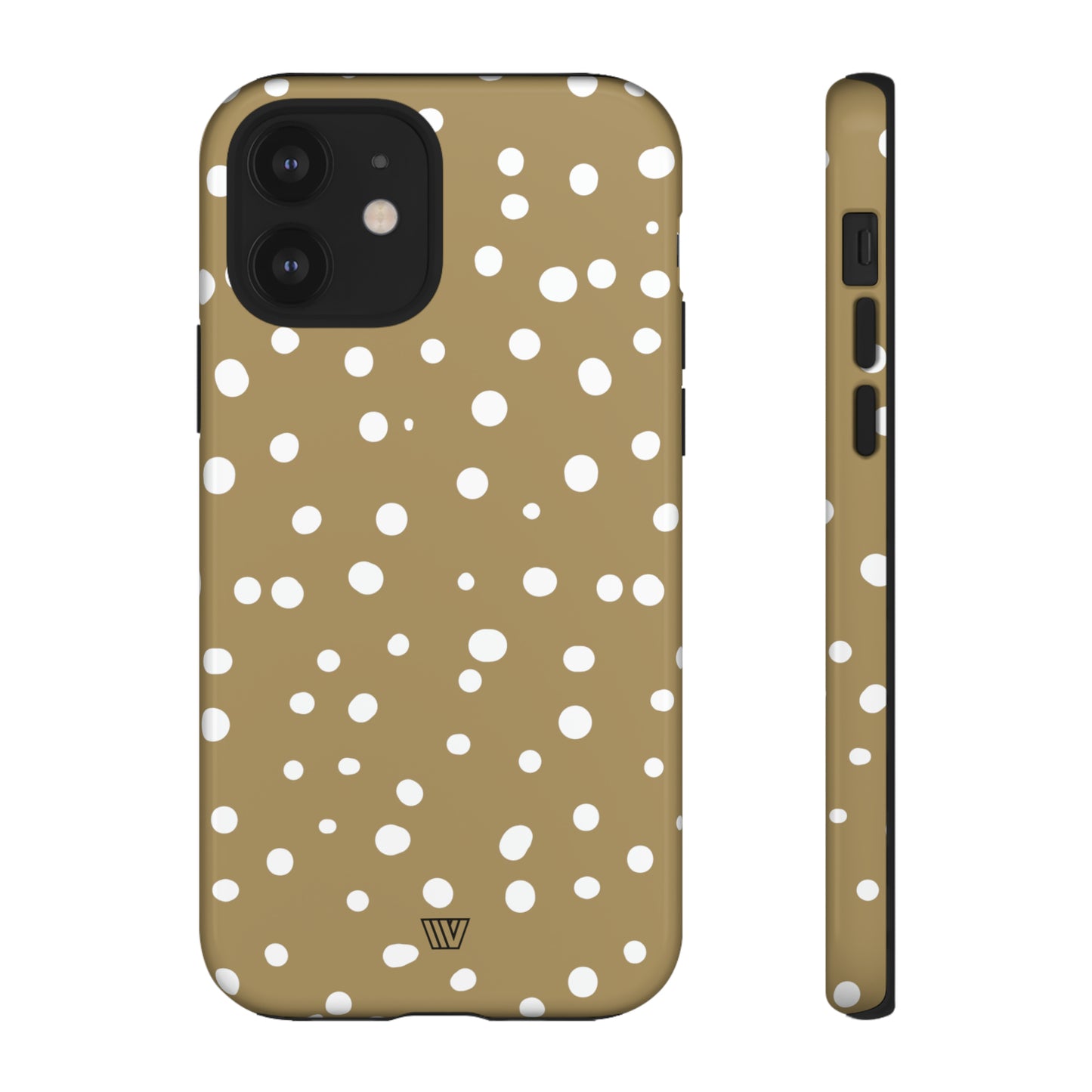 DARK BEIGE DOTS | Tough Phone Case - Trovvve