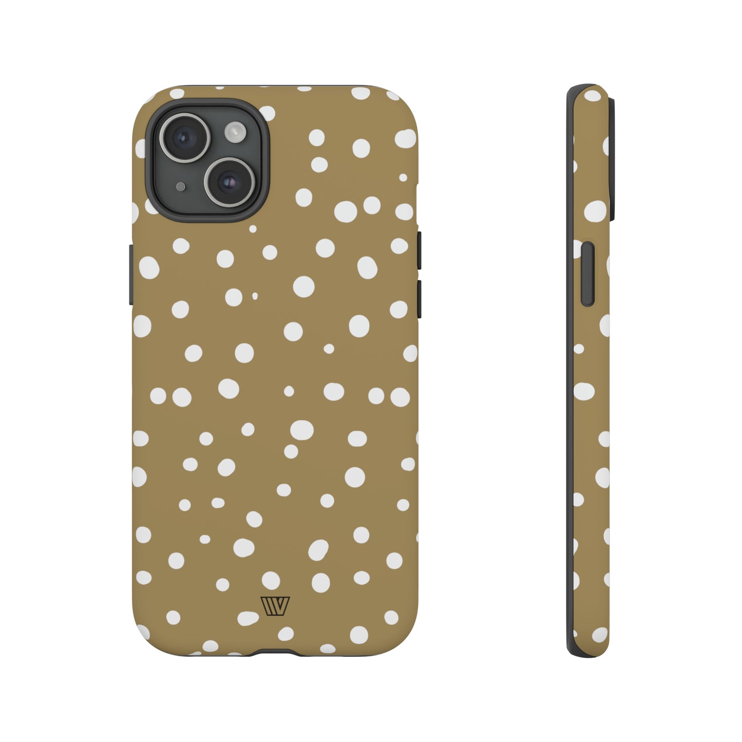 DARK BEIGE DOTS | Tough Phone Case - Trovvve