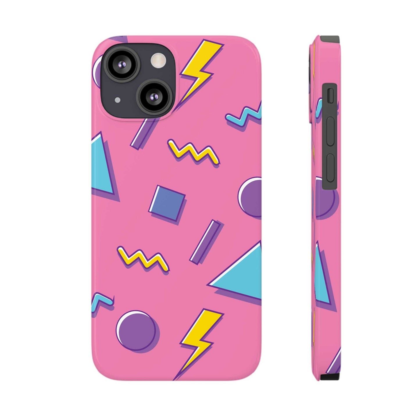 80 /90s PINK RETRO PATTERN | Slim iPhone Case - Trovvve