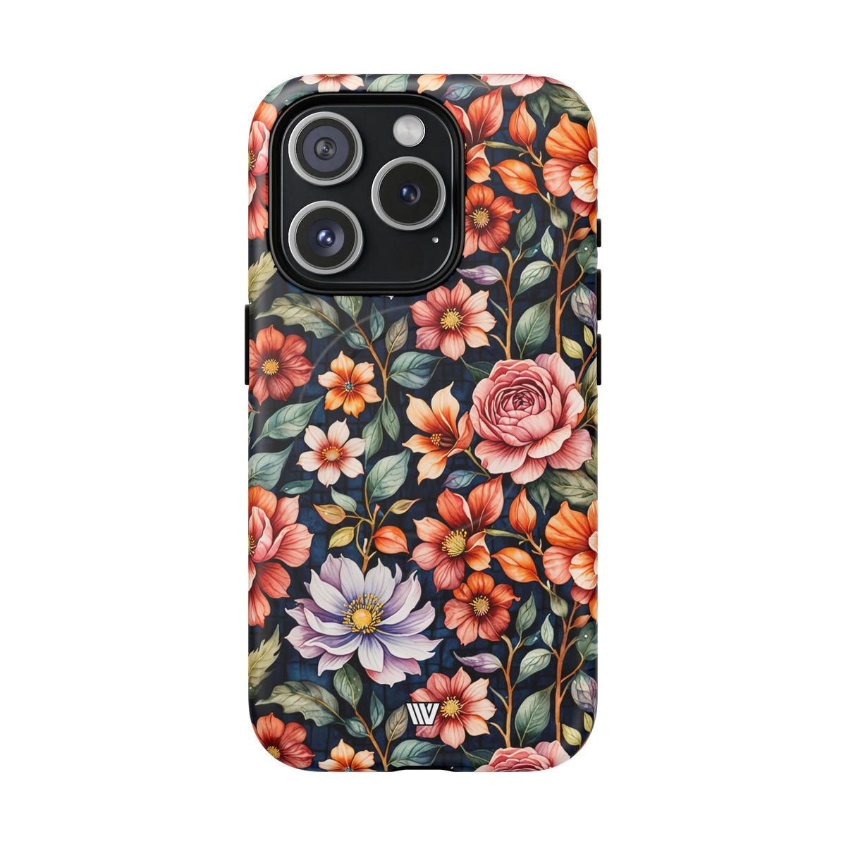 Night Bloom Bouquet MagSafe Tough iPhone Case – iPhone 15 Pro, Matte
