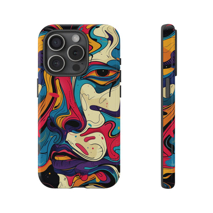 PAINT SWIRL FACE | Tough Phone Case