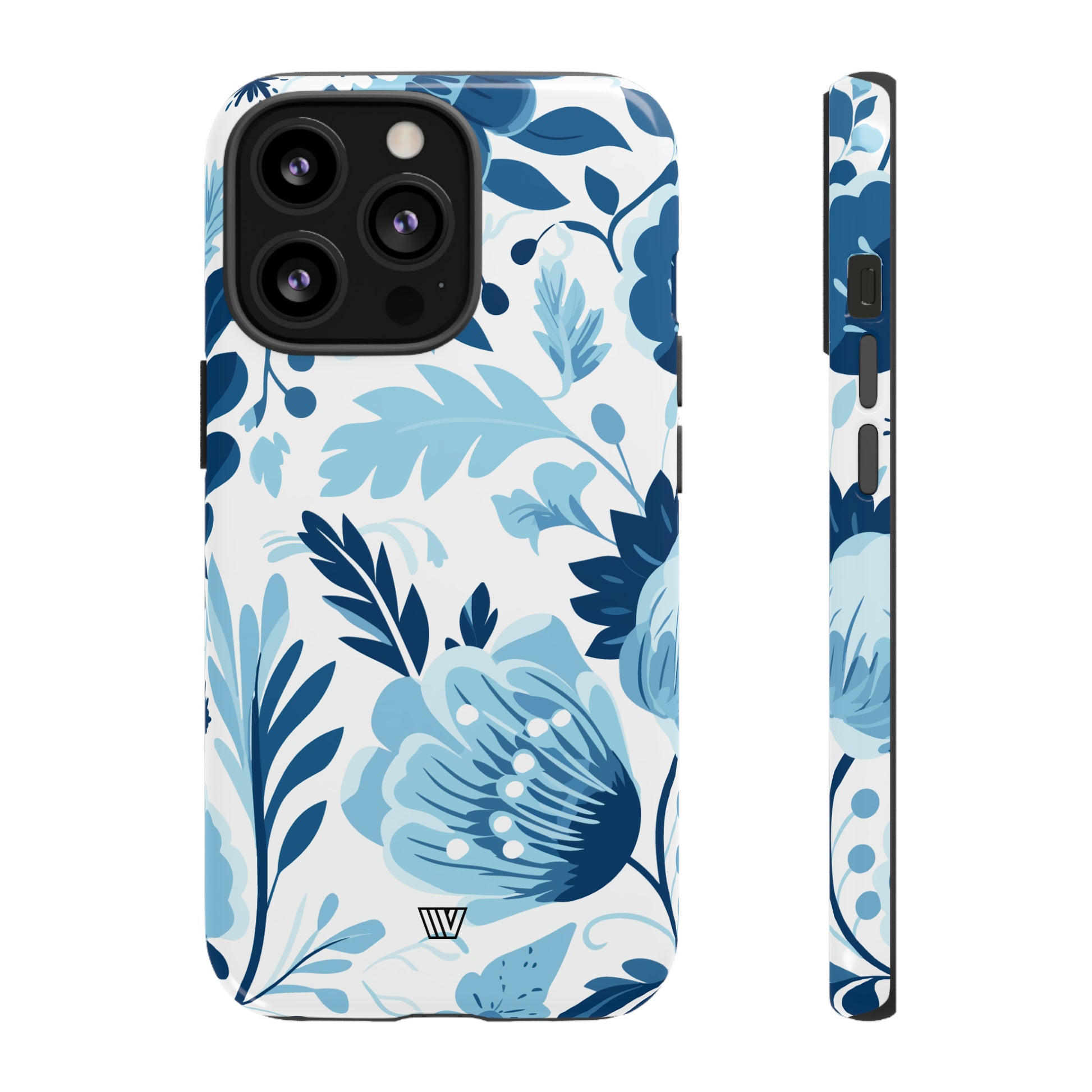 BLUE WHITE FLOWERS | Tough Phone Case - Trovvve