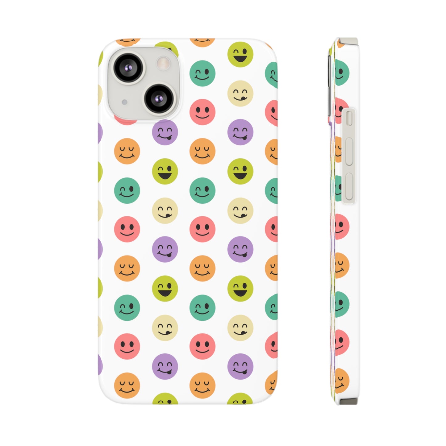 SMILEY FACE PATTERN | Slim iPhone Case - Trovvve