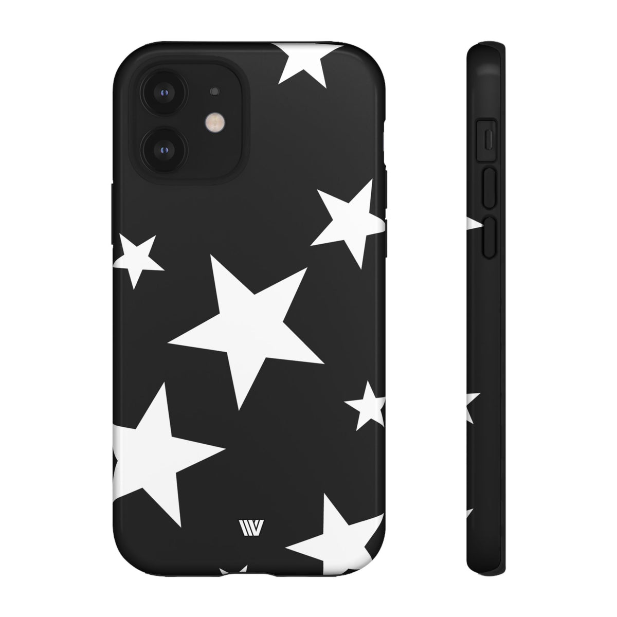 JET BLACK BOLD STARS | Tough Phone Case