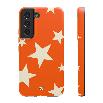 ORANGE BOLD STARS | Tough Phone Case