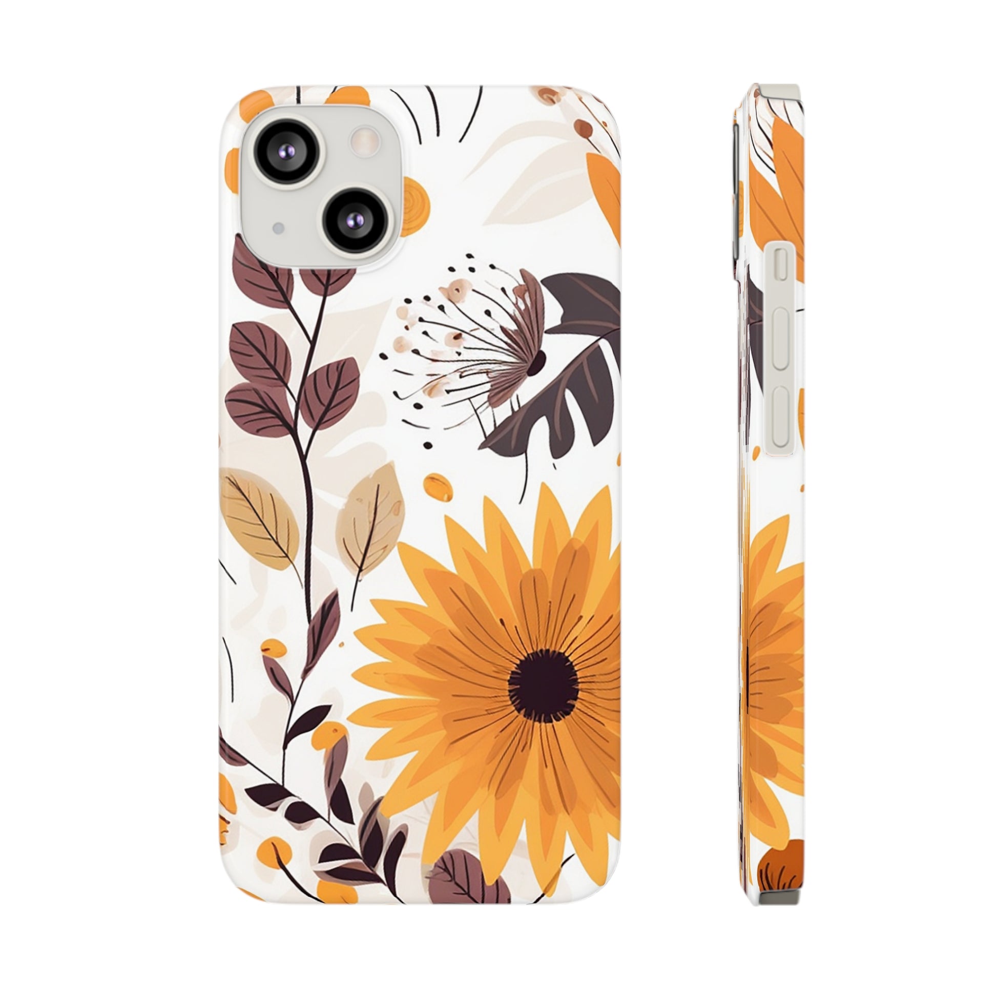 FALL FLOWERS | Slim iPhone Case - Trovvve