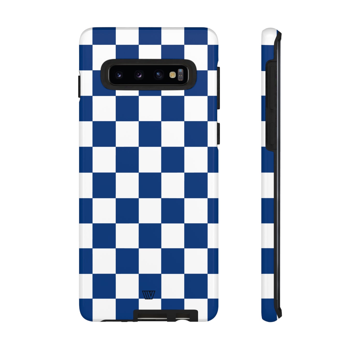 BLUE WHITE CHECKERBOARD | Tough Phone Case - Trovvve