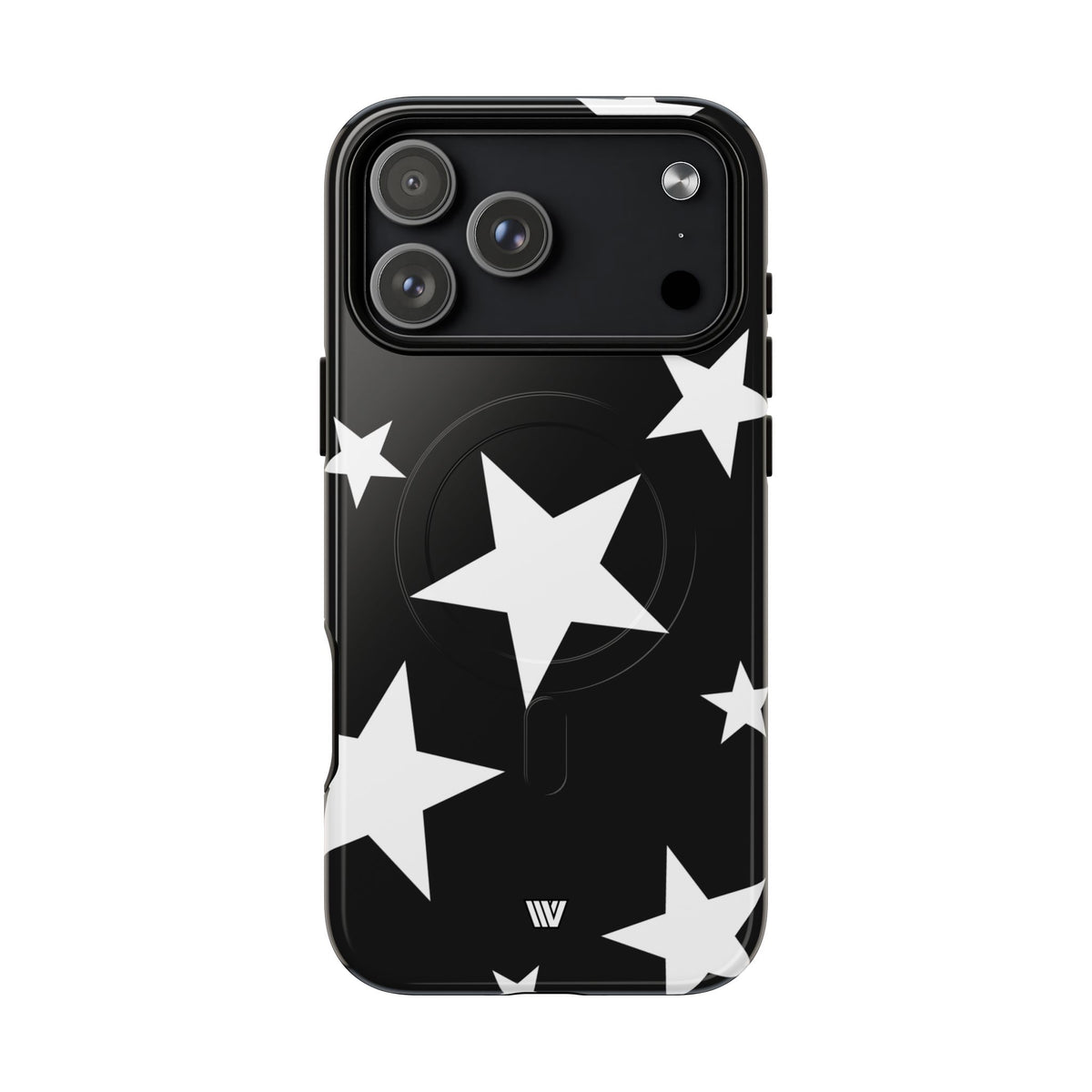 JET BLACK BOLD STARS | MagSafe Tough iPhone Case