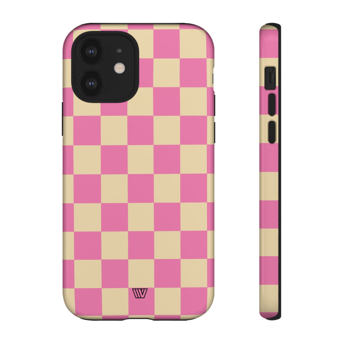 PINK TAN CHECKERBOARD | Tough Phone Case - Trovvve