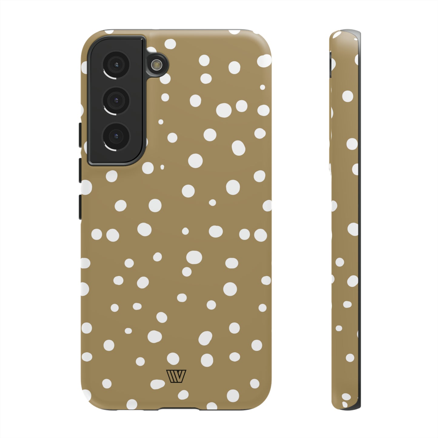 DARK BEIGE DOTS | Tough Phone Case - Trovvve