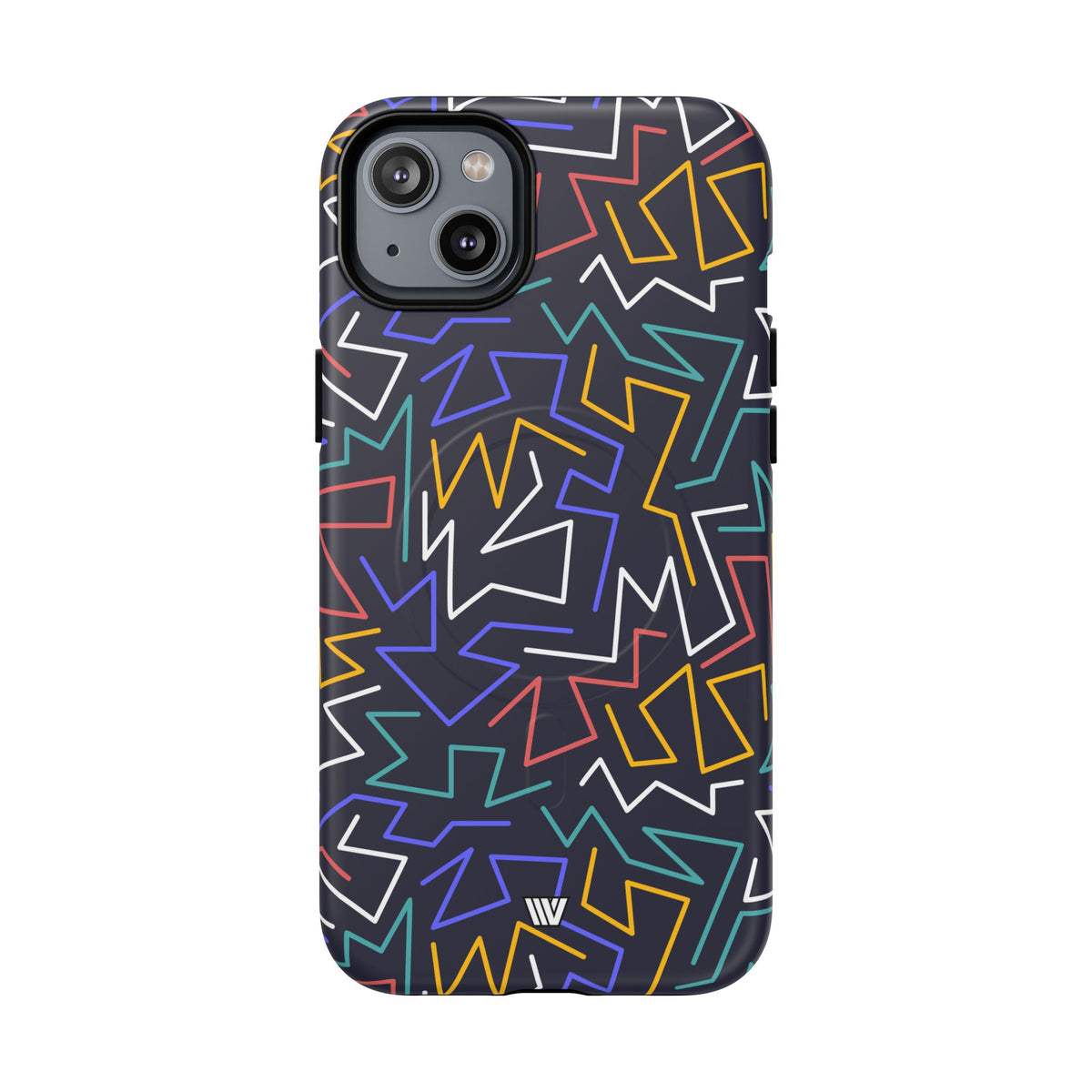 Zigzag Night MagSafe Tough iPhone Case – iPhone 14 Plus, Matte