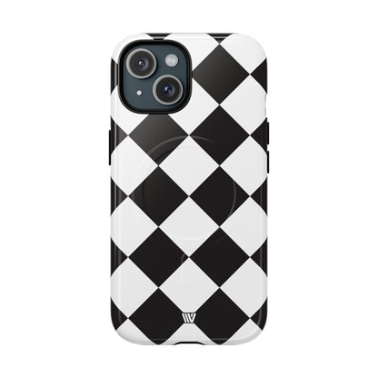 BLACK & WHITE DIAMOND | MagSafe Tough iPhone Case