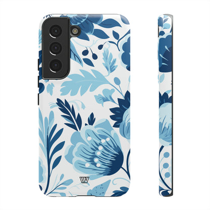 BLUE WHITE FLOWERS | Tough Phone Case - Trovvve