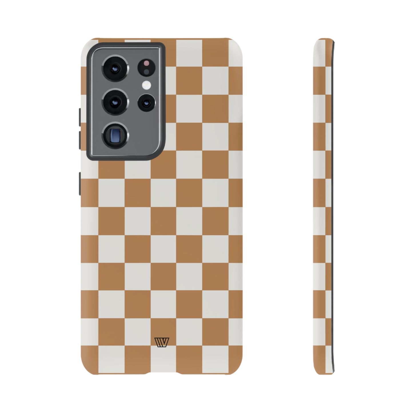 CHESTNUT CHECKERBOARD | Tough Phone Case - Trovvve