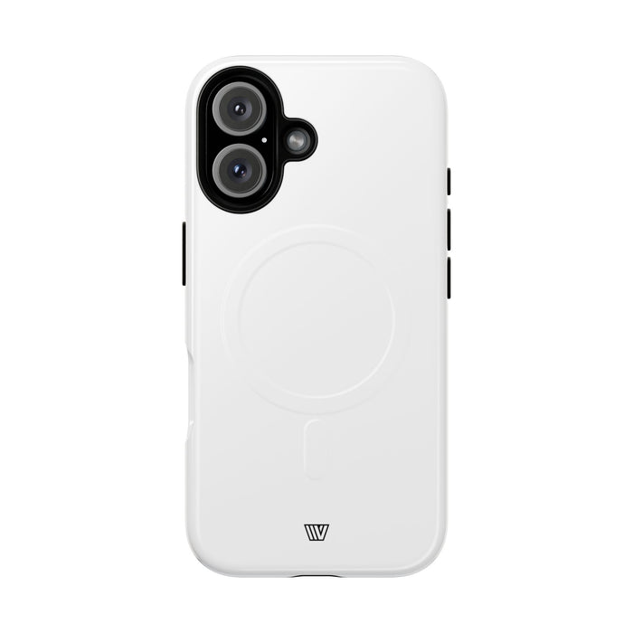 All White MagSafe Tough iPhone Case – iPhone 16, Glossy