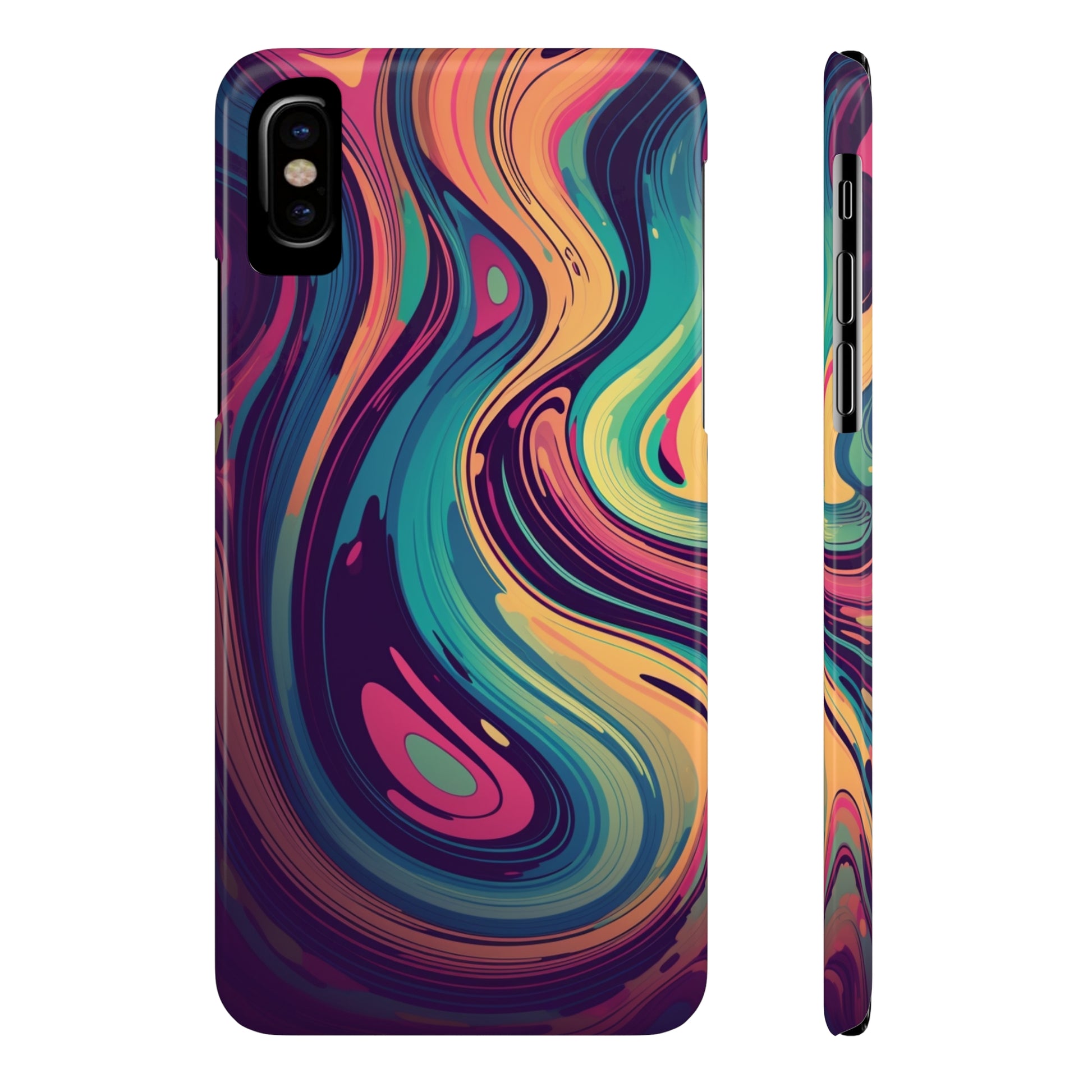 COSMIC LIQUID SWIRL |  | Slim iPhone Case - Trovvve