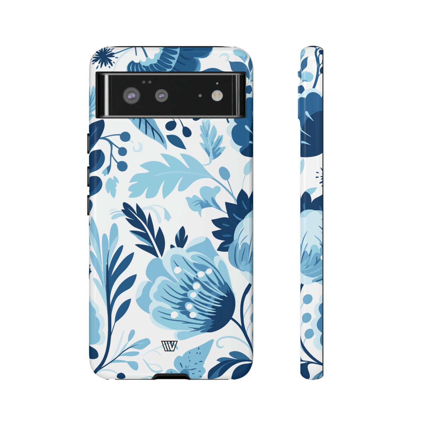 BLUE WHITE FLOWERS | Tough Phone Case - Trovvve